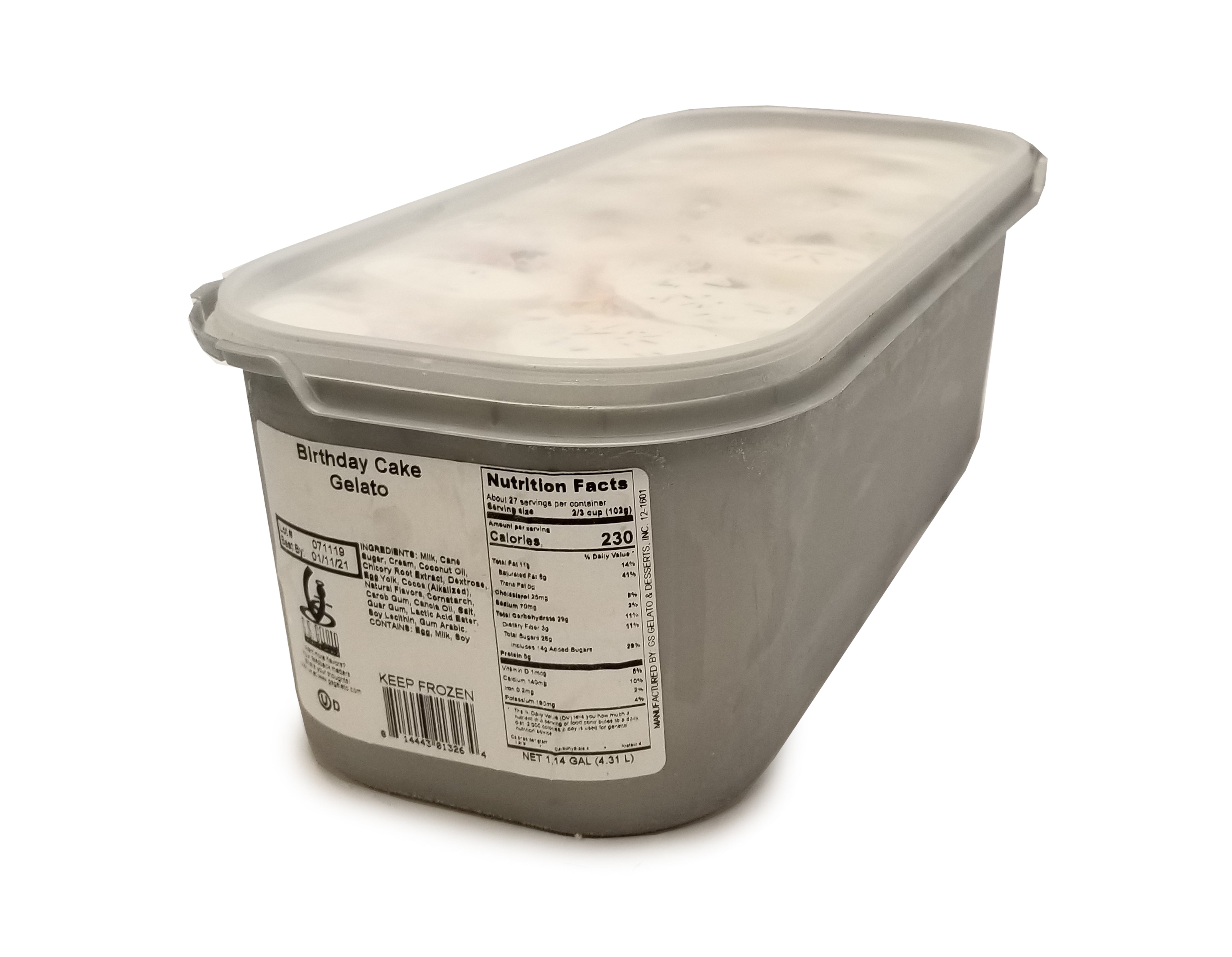 G Gelato Birthday Cake Gelato 5 Liter - 1 Per Case.