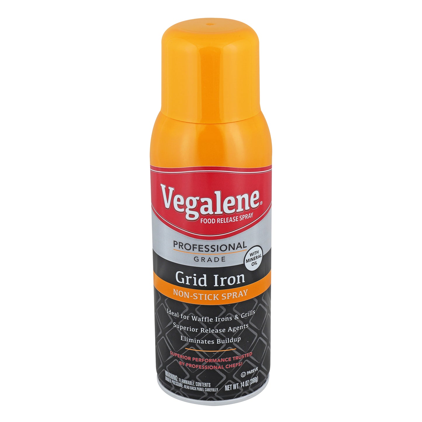 Vegalene Grid Iron Release And Pan Spray Aerosol 14 Ounce Size - 6 Per Case.