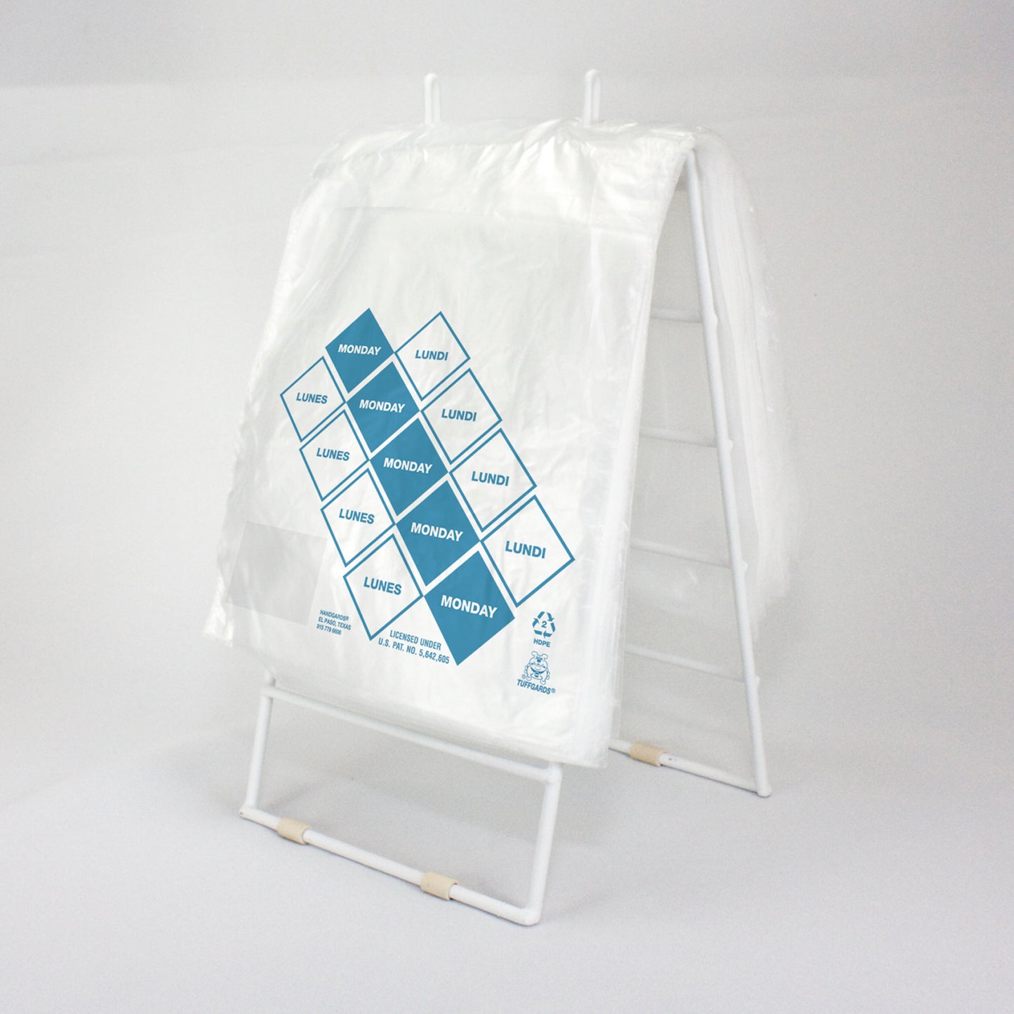 Bag High Density Saddle Preportion Bag Printed Blue Monday 2000 Each - 1 Per Case.