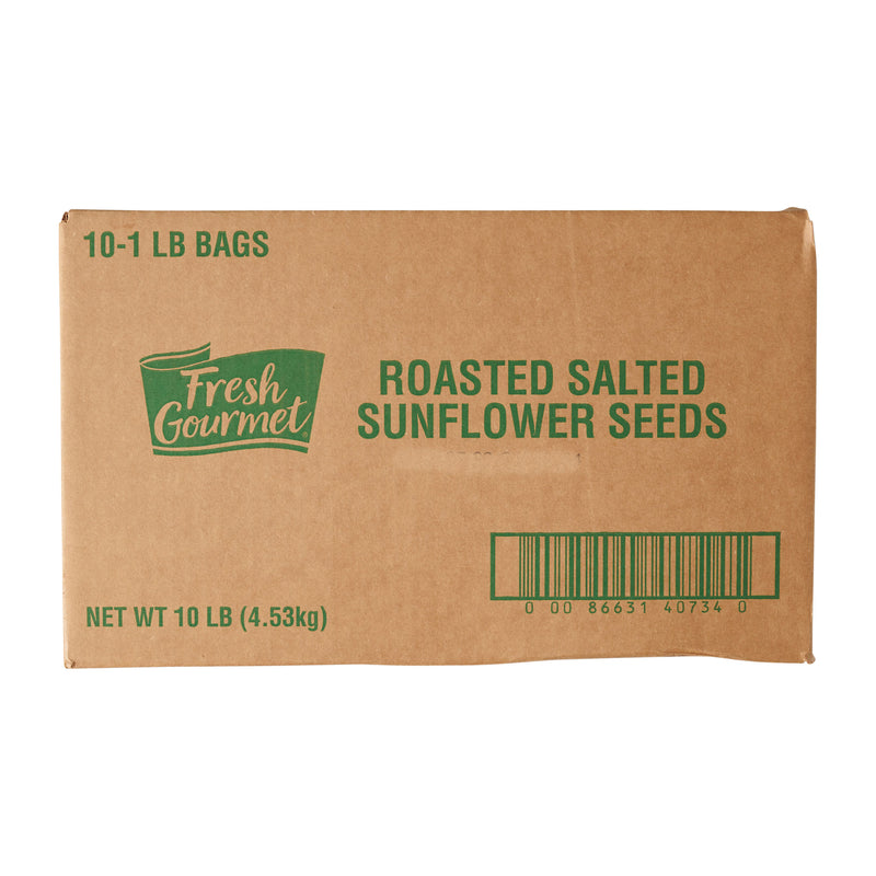 Fresh Gourmet Sunflower Seeds Salted Unshelled 1 Pound Each - 10 Per Case.