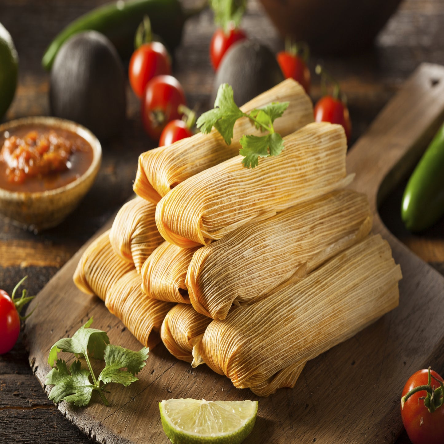 Los Cabos Shredded Pork Tamales In Red Saucewrapped In Corn Husk 5 Ounce Size - 60 Per Case.