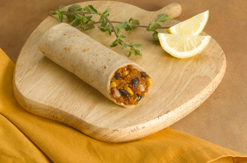 Cabo Primo Southwestern Style Black Bean Cheese Burrito 6.05 Ounce Size - 80 Per Case.