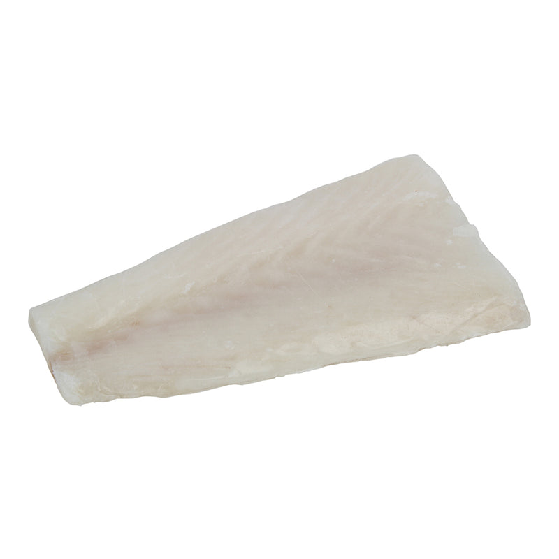 Trident Seafoods 6 Ounce Boneless Vacuum Packed Raw Halibut Loin Fillet 10 Pound Each - 1 Per Case.