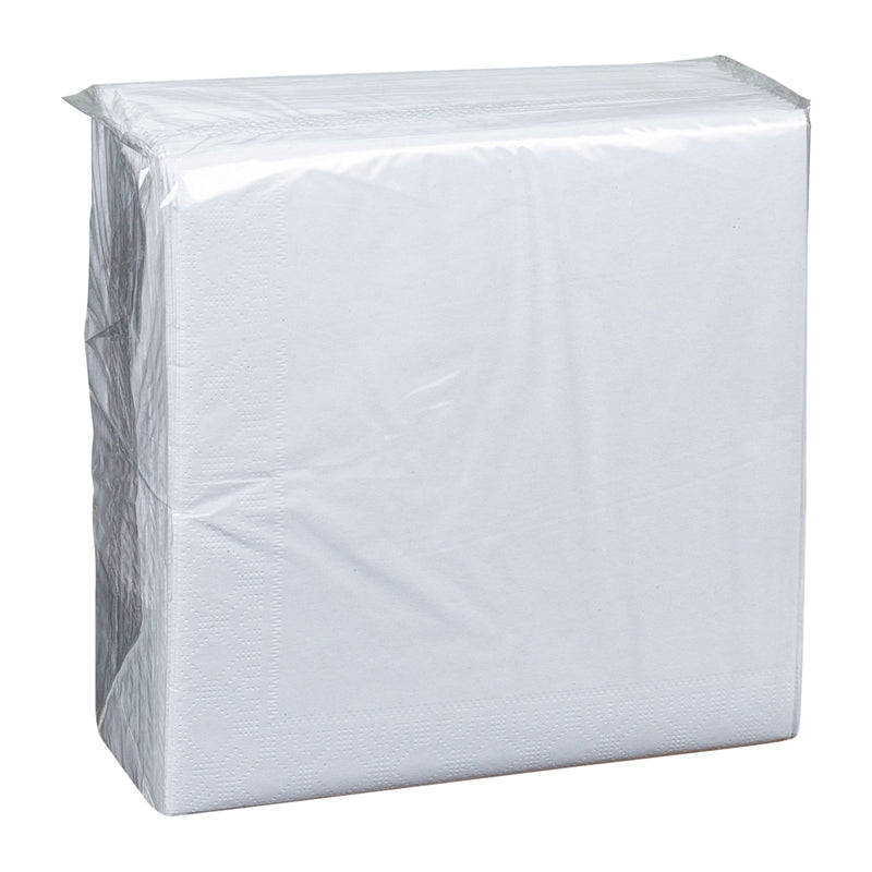 Napkin Dinner White Ply Fold Paper 100 Each - 20 Per Case.