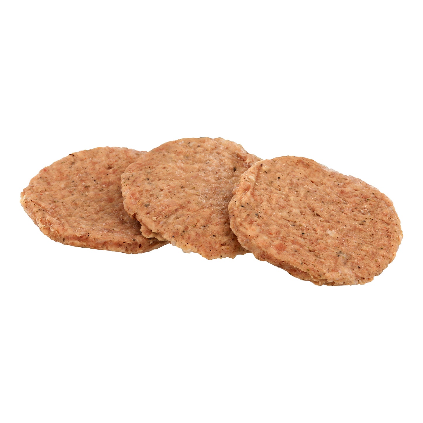 Turkey Sausage Breakfast Patties Ready To Cook 1.5 Ounce Size - 128 Per Case.