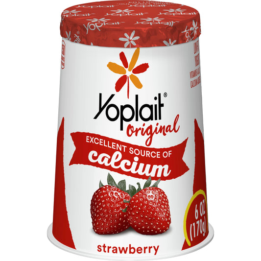 Yoplait® Original Yogurt Single Serve Cup Strawberry 6 Ounce Size - 12 Per Case.