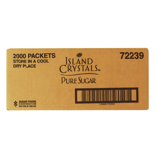 Island Crystals Sugar Packet Mil 0.1 Ounce Size - 2000 Per Case.