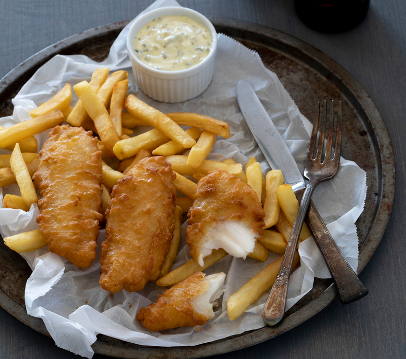 Mrs Friday's Craft Beer Battered Pollock 2.5 Pound Each - 4 Per Case.