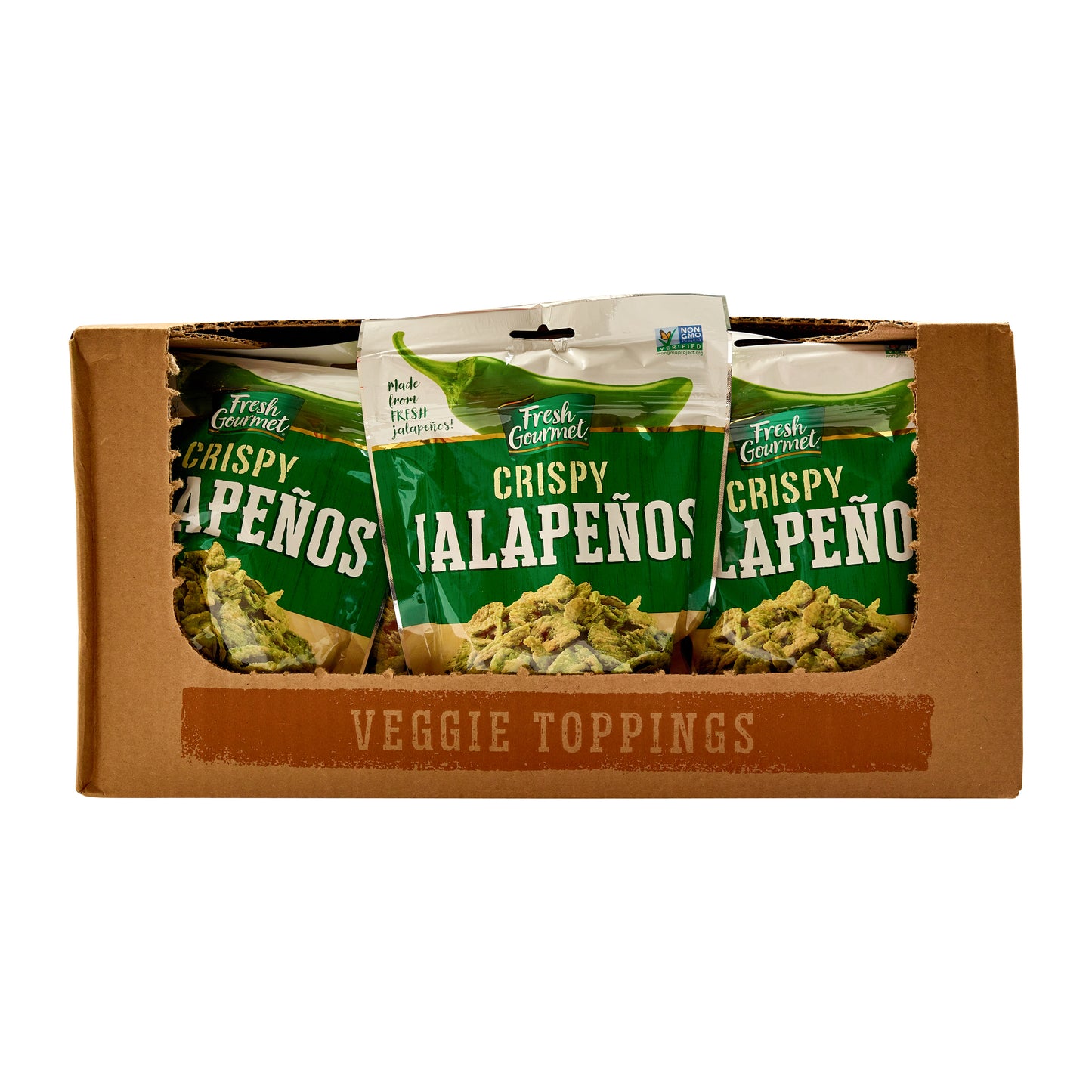 Lightly Salted Crispy Jalapeno 3.5 Ounce Size - 12 Per Case.