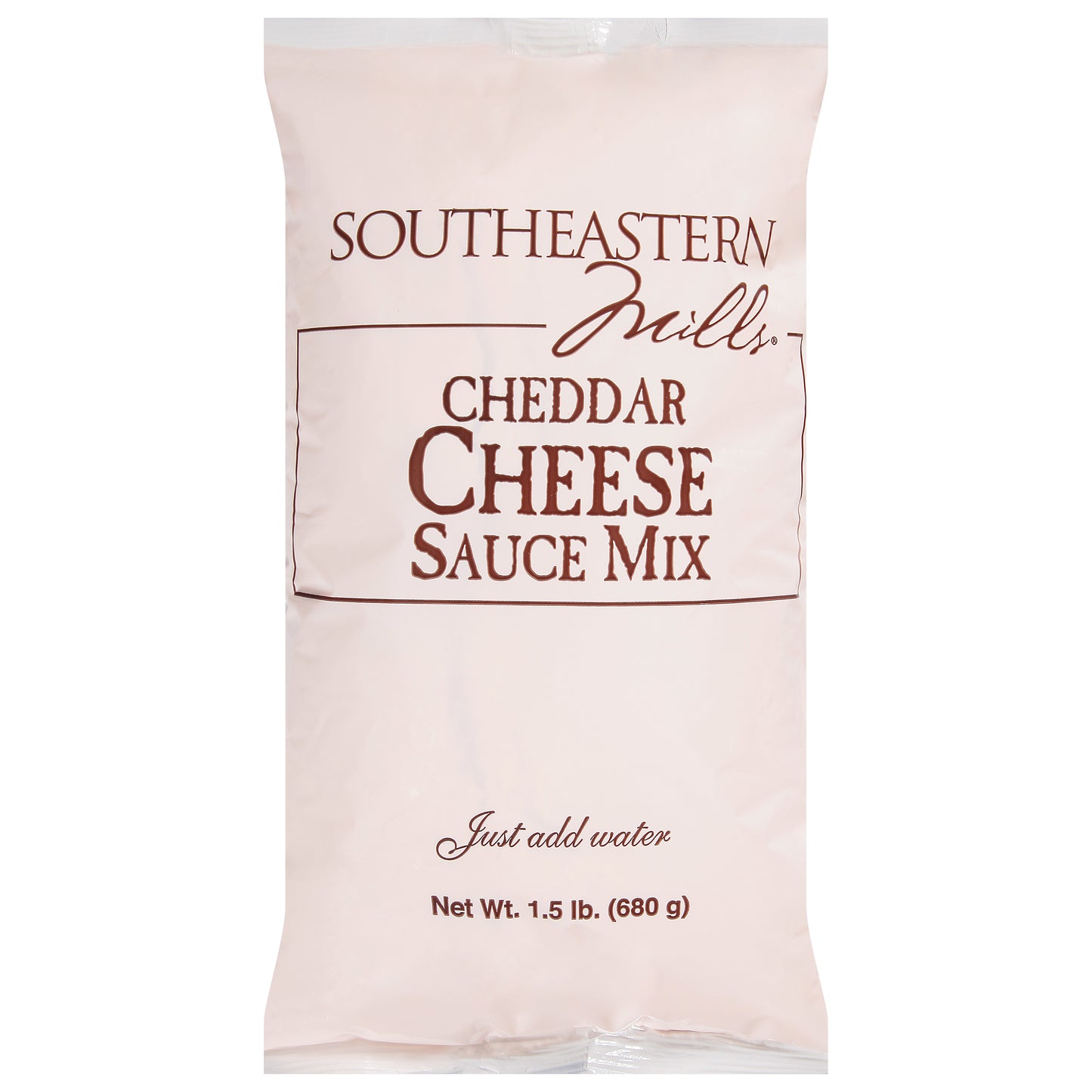 Southeastern Mills Mix Sauce Cheddar Cheese Bag 1.5 Pound Each - 6 Per Case.