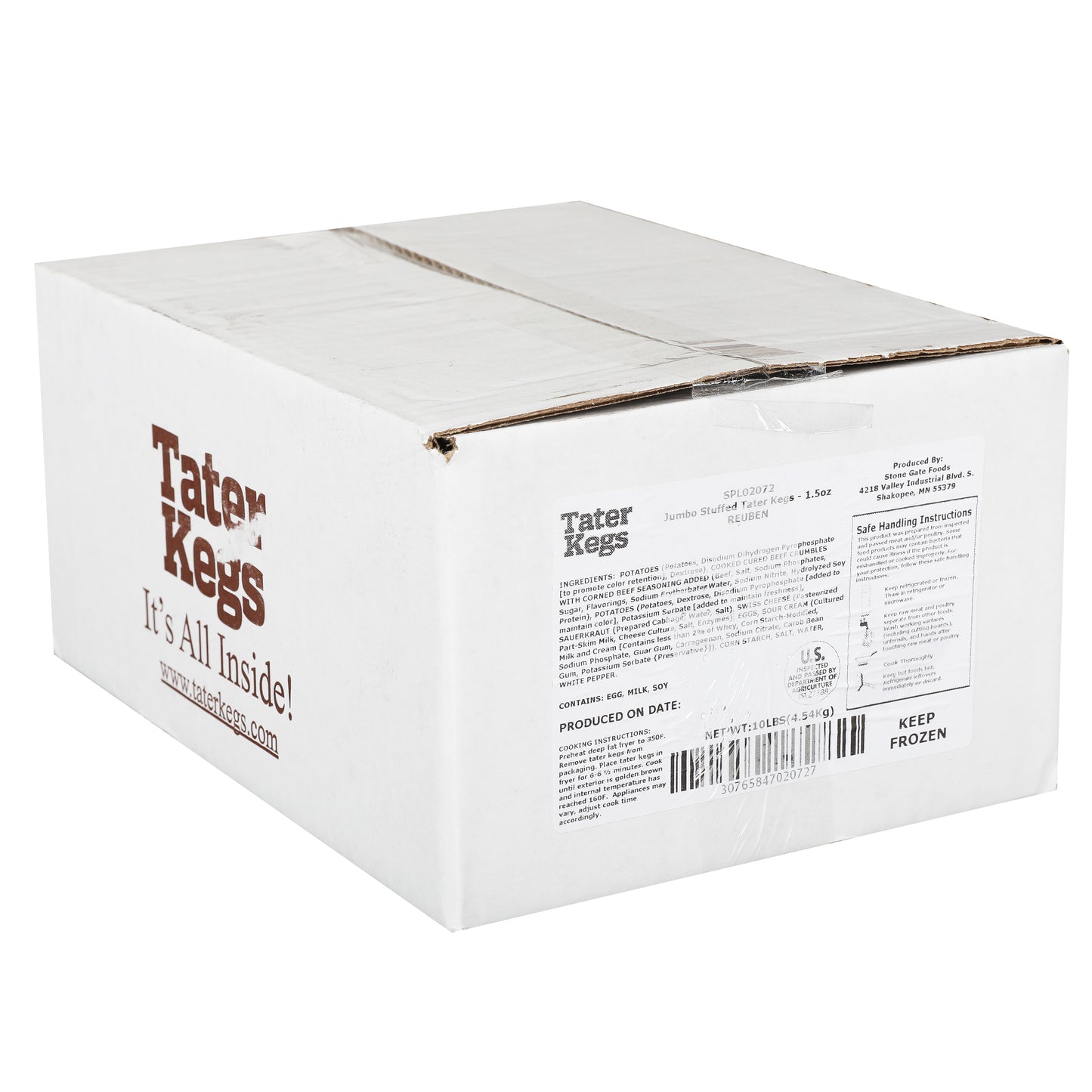 Tater Kegs Tater Keg Reuben 1.5 Ounce Size - 106 Per Case.