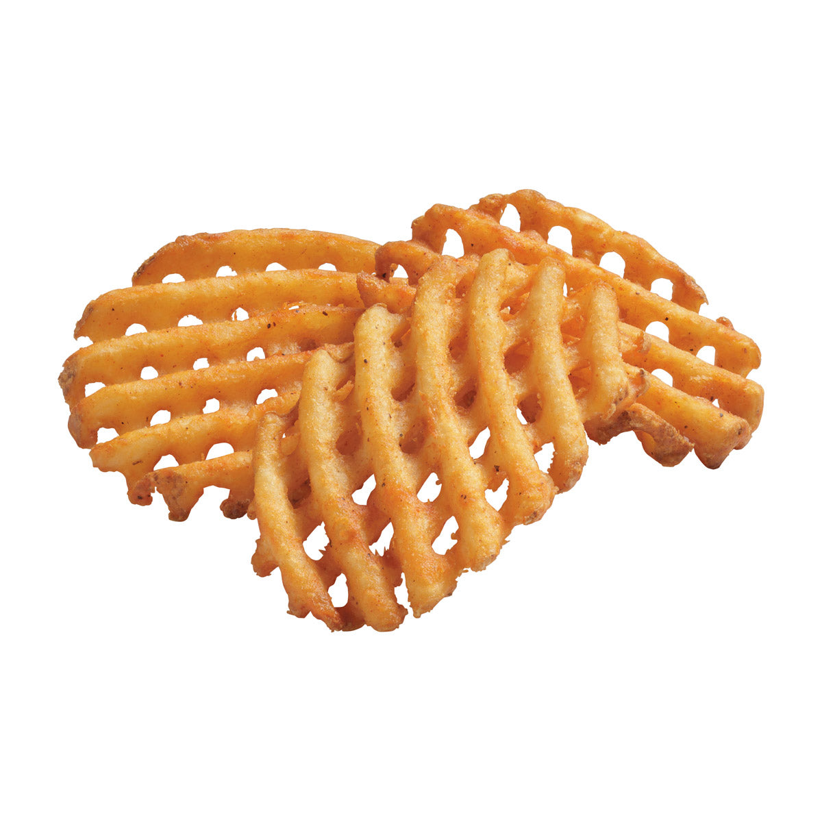 Simplot Seasonedcrisp Savory Battered Latticecut Fries Skin On 4.5 Pound Each - 6 Per Case.