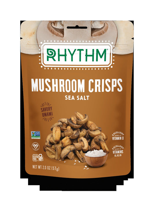 Sea Salt Mushroom Crisps 2 Ounce Size - 8 Per Case.