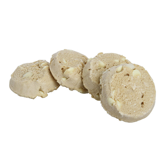 White Chocolate Macadamia Nut Frozen Cookie Dough 2 Ounce Size - 160 Per Case.