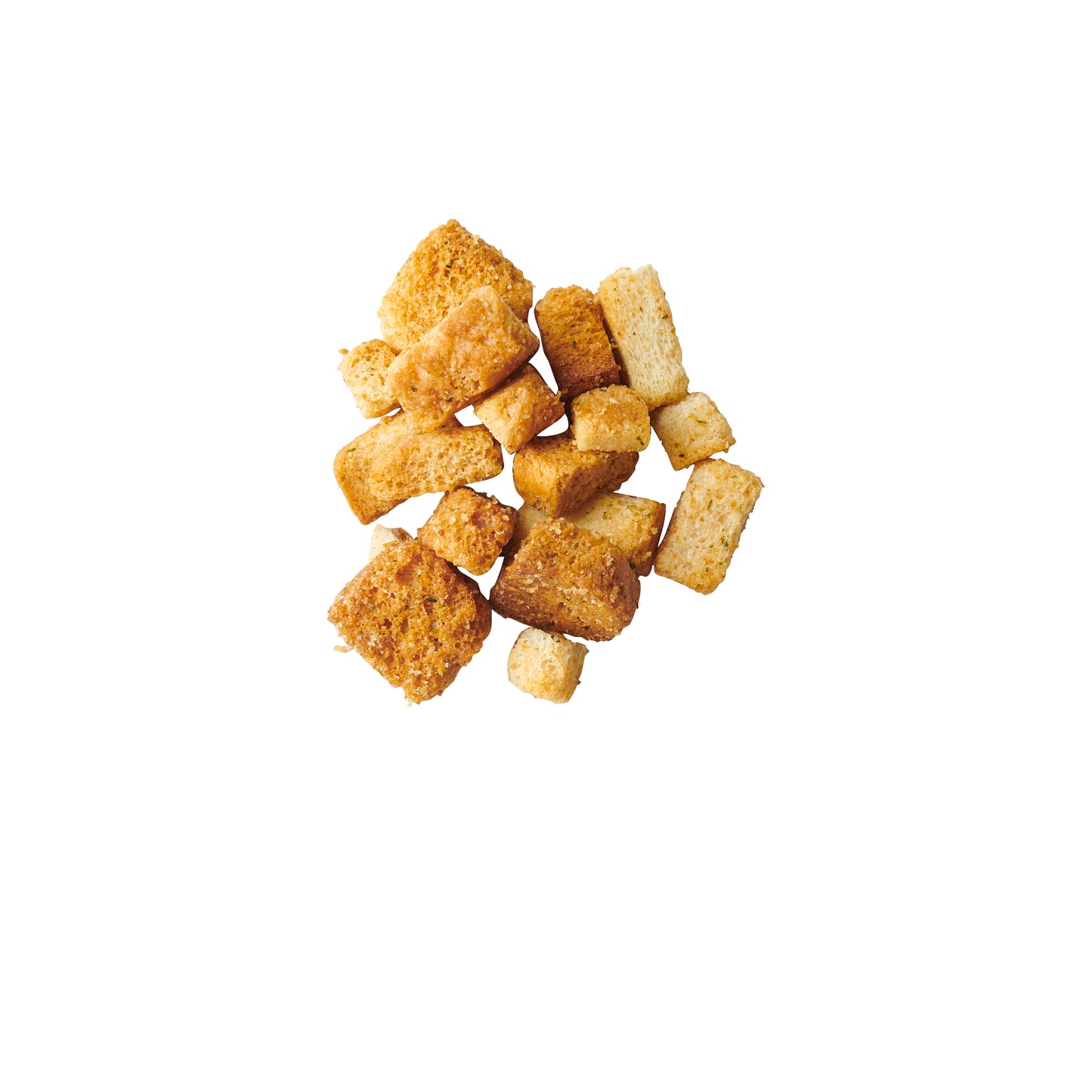 Fresh Gourmet Single Serve French Garlic Croutons 0.5 Ounce Size - 100 Per Case.