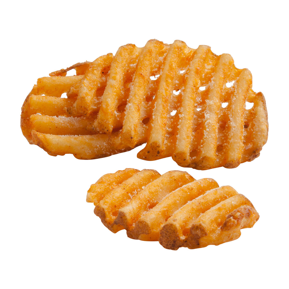 Simplot Seasonedcrisp Savory Battered Latticecut Fries Skin On 4.5 Pound Each - 6 Per Case.