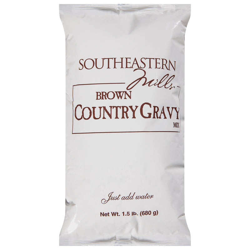 Southeastern Mills Brown Gravy Mix Country Style 1.5 Pound Each - 6 Per Case.