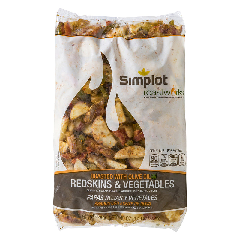 Simplot Roastworks Roasted Redskin Potato Andvegetable Blend 2.5 Pound Each - 6 Per Case.