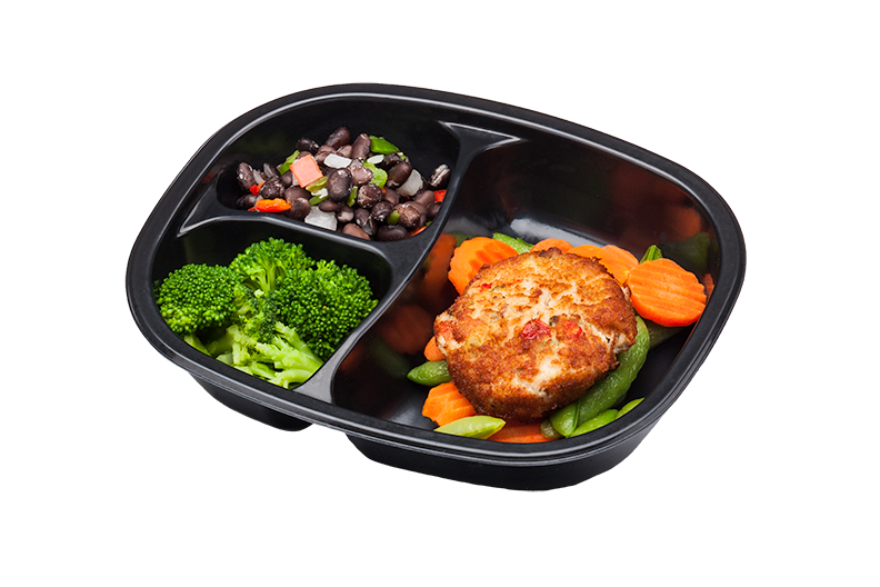 Ginger Chicken Carrots Cauliflower Rice Black Beans 13.2 Ounce Size - 20 Per Case.
