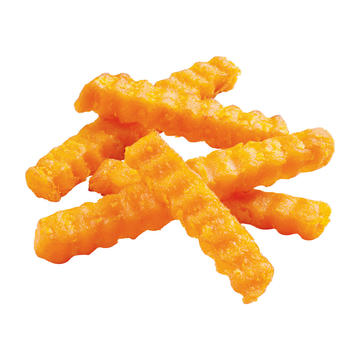 Simplot Sweets 8" Sweet Potato Crinkle Cutfries 2.5 Pound Each - 6 Per Case.