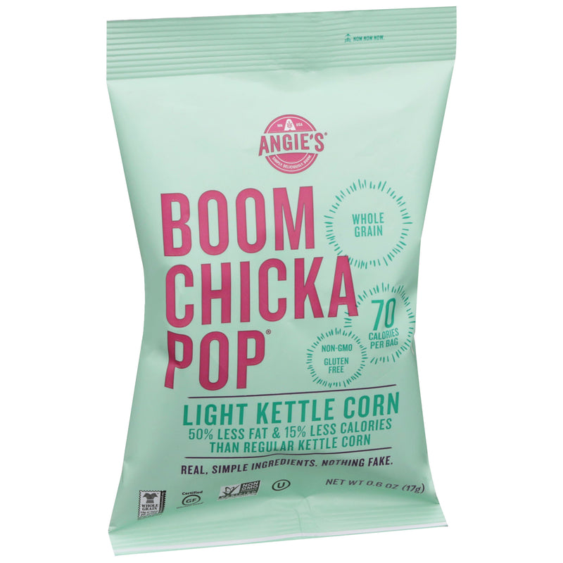 Angie's Boomchickapop Light Kettle Corn Popcorn 0.6 Ounce Size - 60 Per Case.