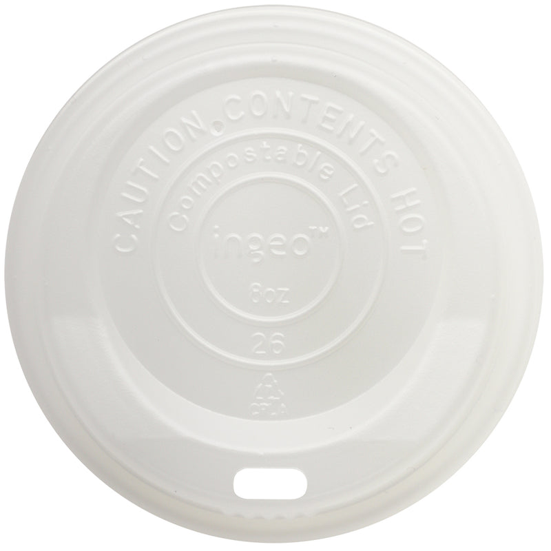 Cup Lids Cpla Compostable 50 Each - 20 Per Case.