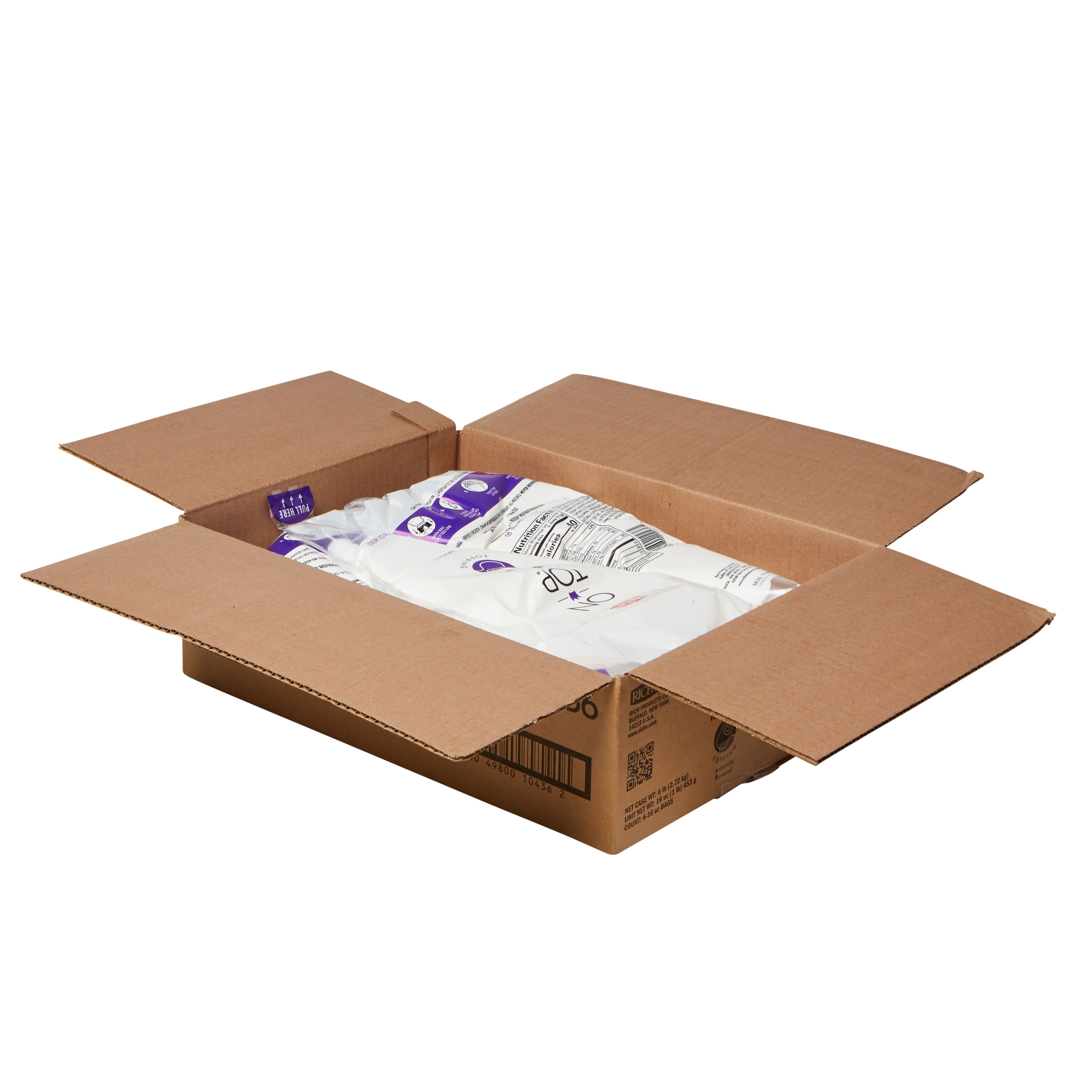 On Top Mallow Natural Flavor Topping 1 Pound Each - 6 Per Case.