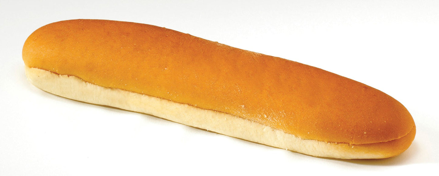 Bun Sliced Foot Long Hot Dog Frozen 20 Ounce Size - 64 buns in a case