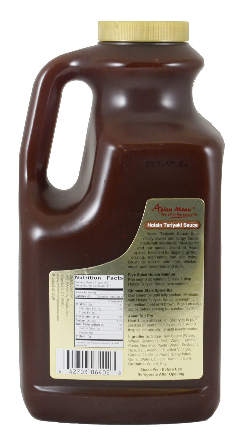 Asian Menu Hoisin Teriyaki Sauce All Natural 0.5 Gallon - 4 Per Case.