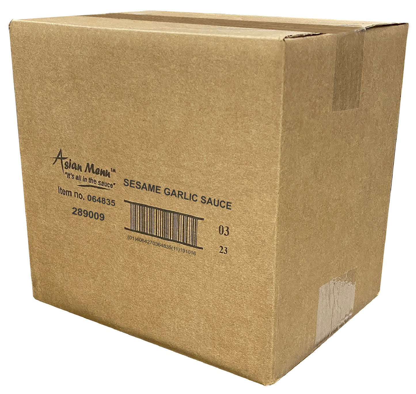 Asian Menu Sesame Garlic Sauce All Natural 0.5 Gallon - 4 Per Case.