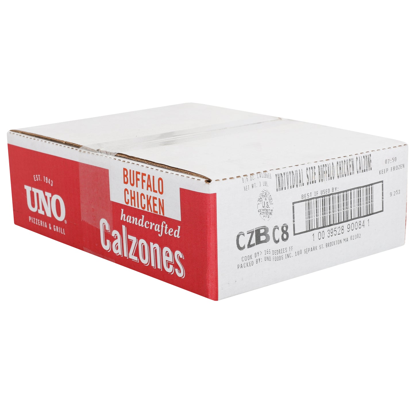 Uno Foods Inc Individual Buffalo Chicken Calzone 6 Ounce Size - 8 Per Case.