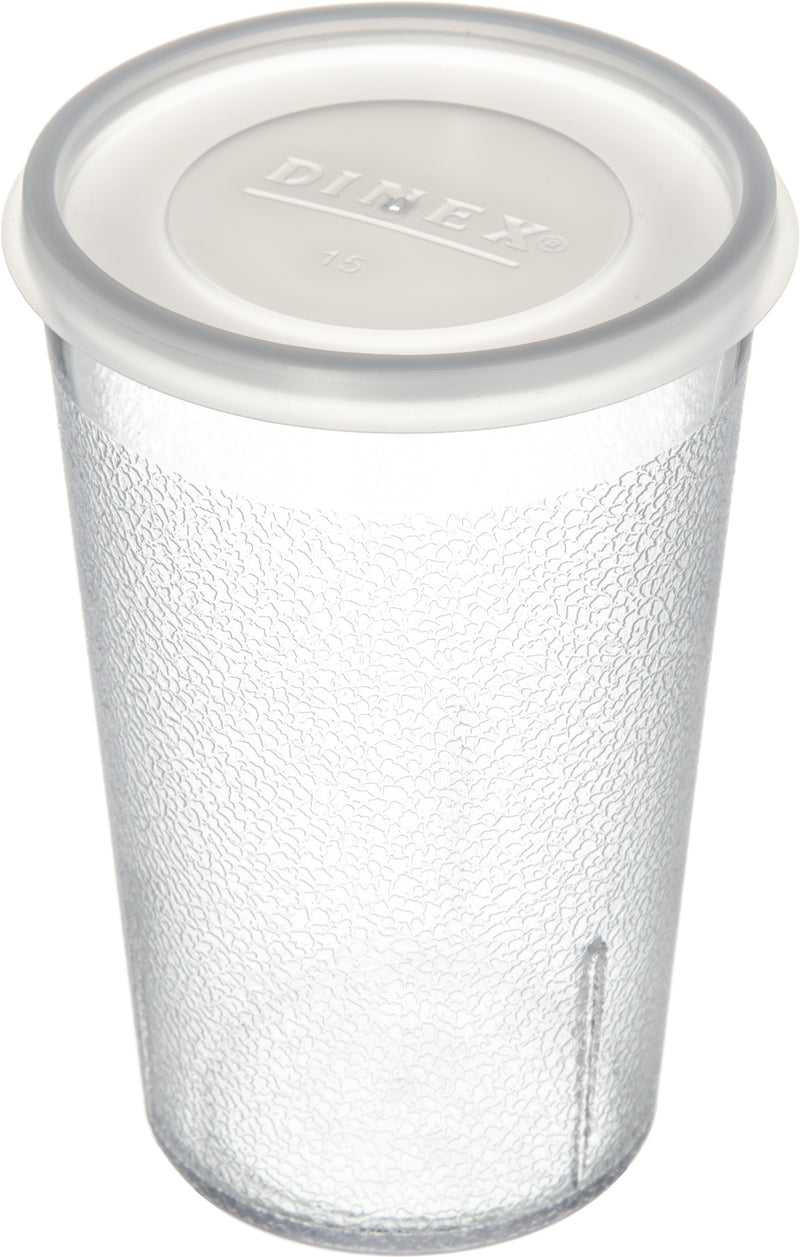 Dinex Translucent Tumbler Lid Translucent 2.99 In - 1000 Per Case.