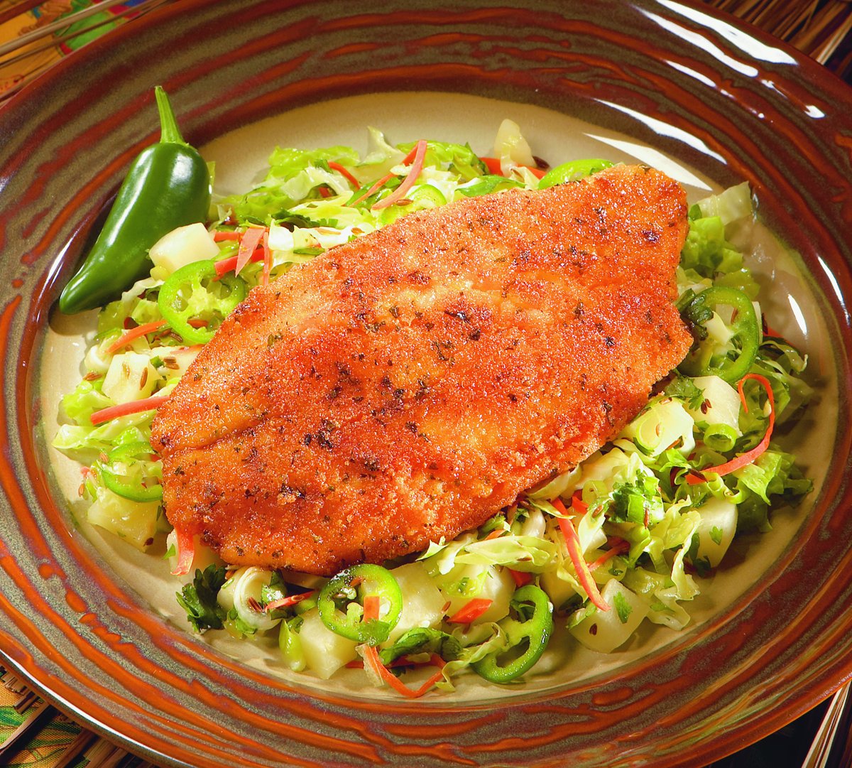 Pan Sear Chili Lime Tilapia Fillets 10 Pound Each - 1 Per Case.