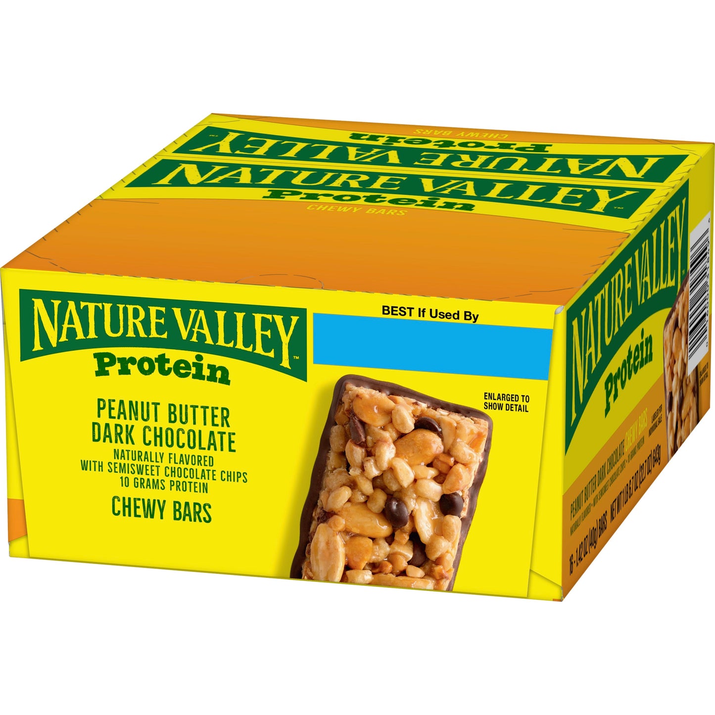 Nature Valley™ Protein Chewy Granola Barspeanut Butter Dark Chocolate 22.7 Ounce Size - 8 Per Case.