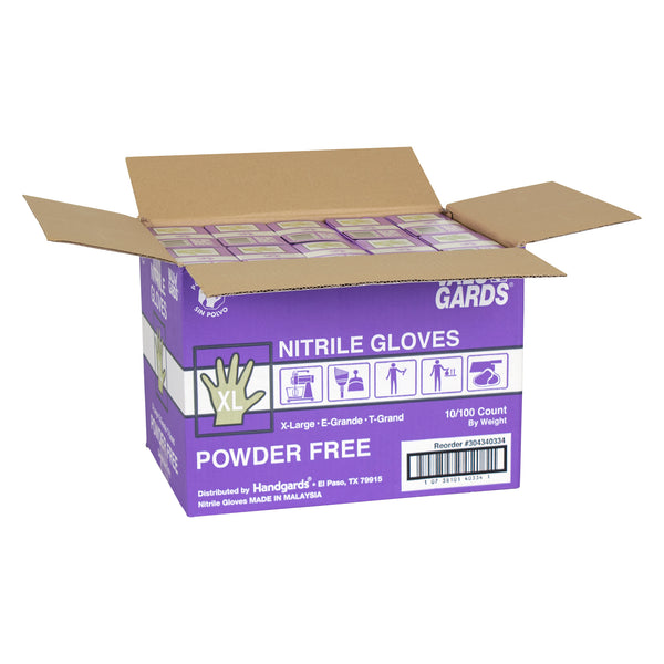 Glove Nitrile Powder Free Purple Extra Large 100 Each - 10 Per Case.