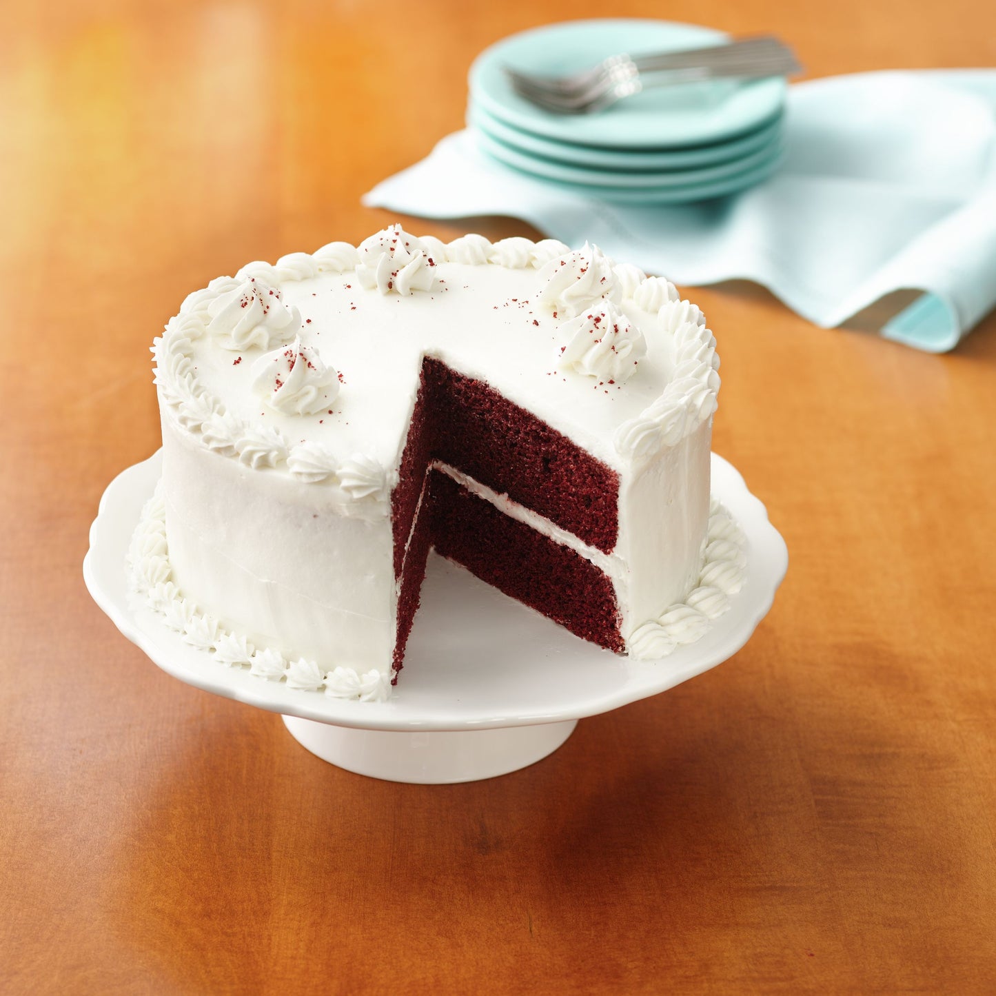 Pillsbury™ Baker's Plus™ Cake Mix Red Velvet 50 Pound Each - 1 Per Case.