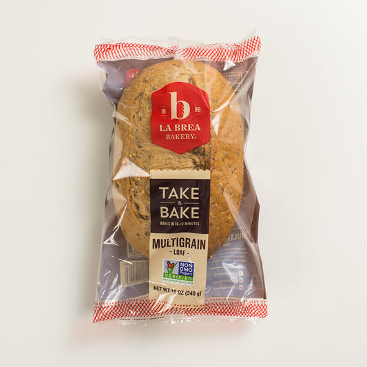 Bread Loaf Multigrain Take & Bake Retail 12 Ounce Size - 12 Per Case.