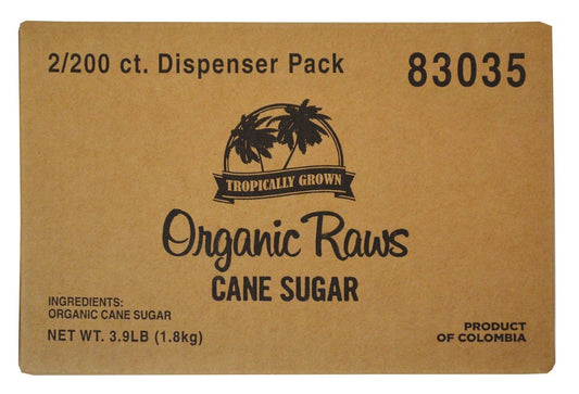 Organic Raws Turbinado Sugar 1.98 Pound Each - 2 Per Case.