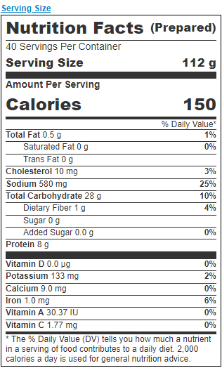 Tampa Maid Breaded Scallops 26-30 Count 2.5 Pound Each - 4 Per Case.