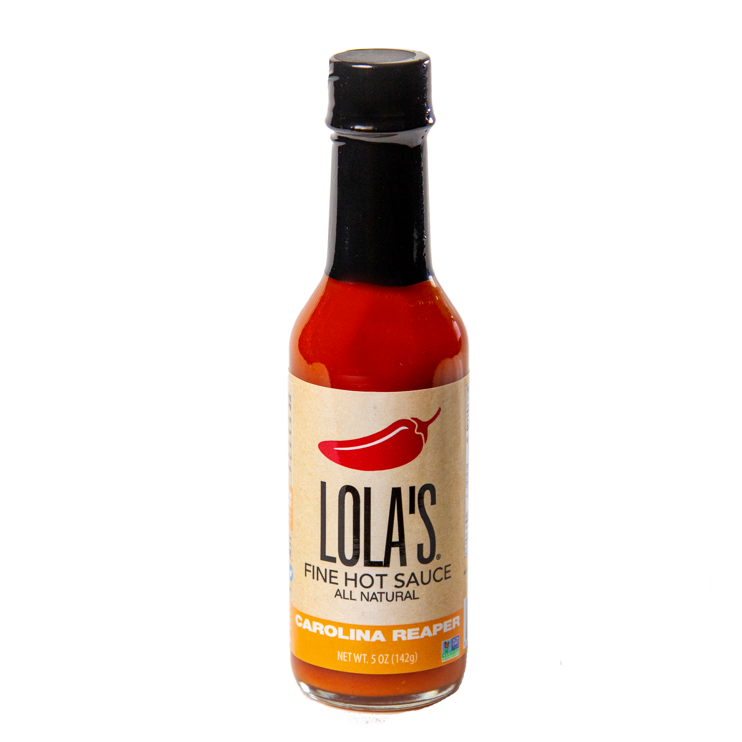 Lola's Fine Hot Sauce Carolina Reaper 5 Ounce Size - 12 Per Case.