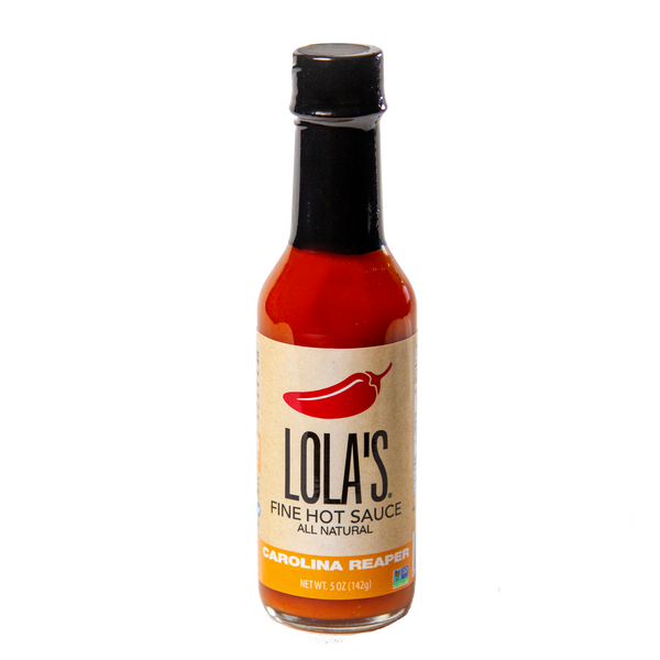 Lola's Fine Hot Sauce Carolina Reaper 5 Ounce Size - 12 Per Case.