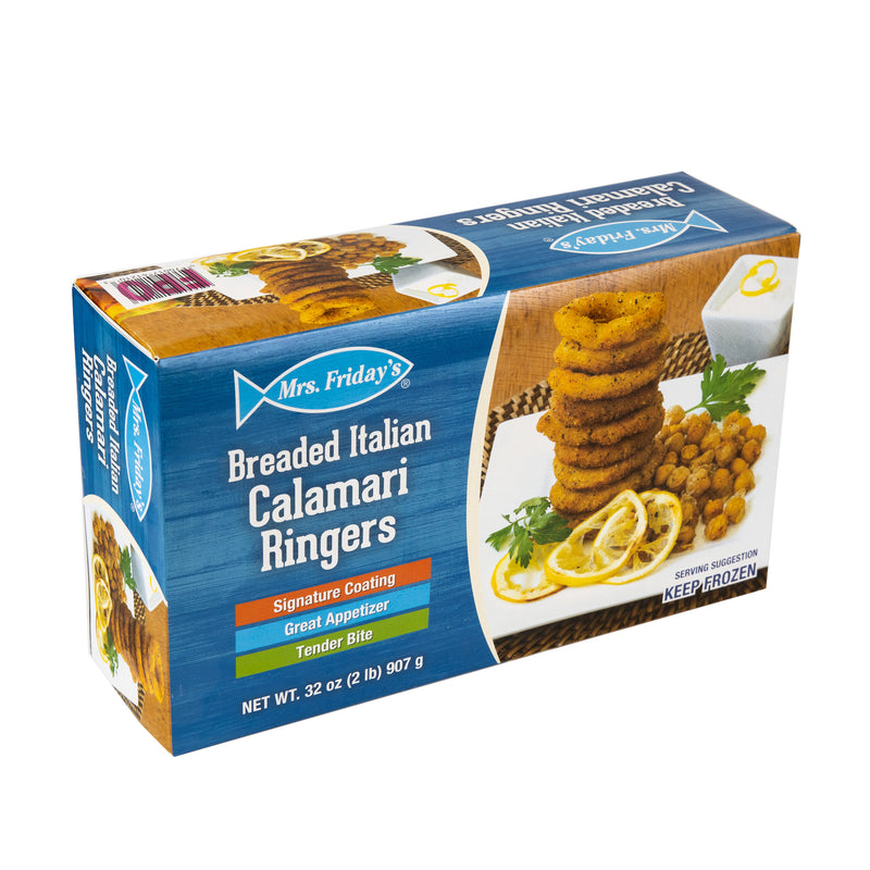 Mrsf Breaded Italian Calamari Ringers 2 Pound Each - 6 Per Case.