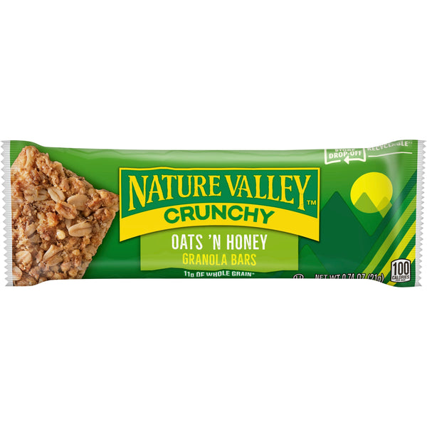 Nature Valley™ Crunchy Granola Bars Oats 'n Honey 0.74 Ounce Size - 144 Per Case.