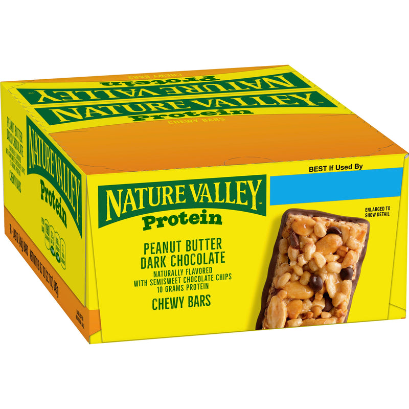 Nature Valley Chewy Bars, Peanut Butter & Dark Chocolate, Protein - 10 pack, 1.42 oz bars