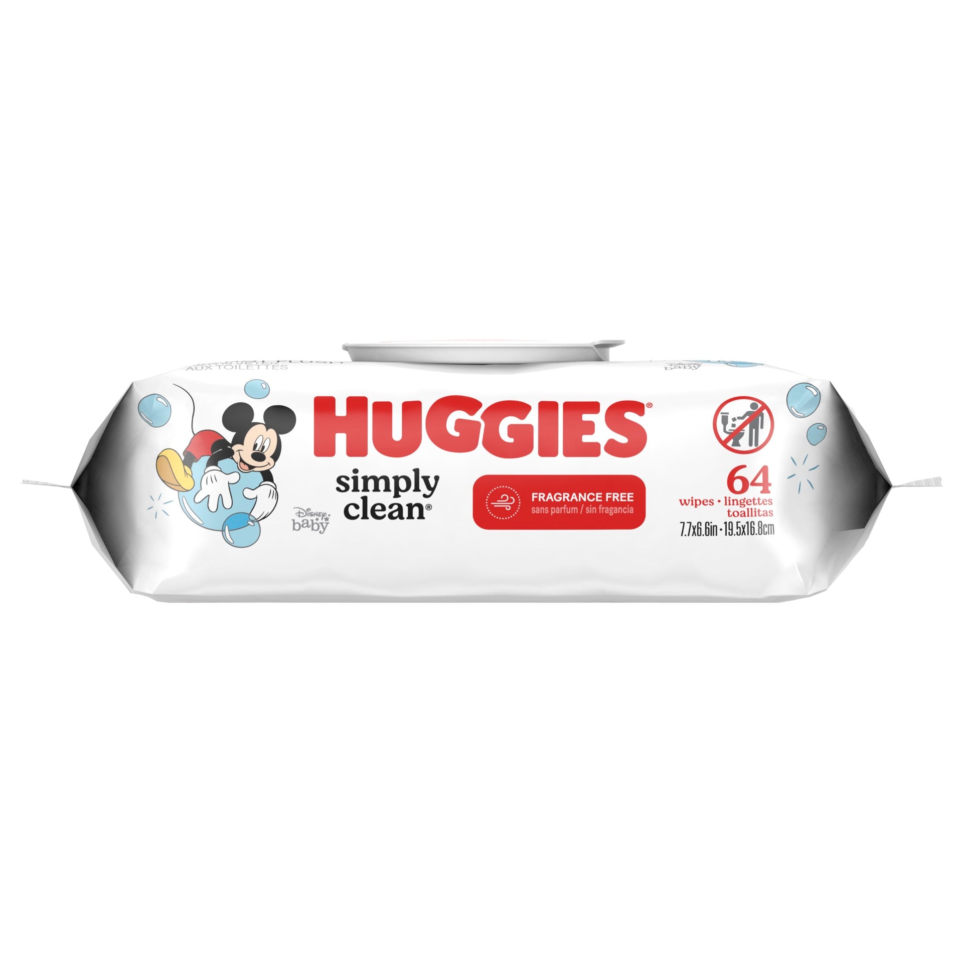 Huggies Simp Cln Ff Babywipe Rgd Flptp 64 Count Packs - 8 Per Case.