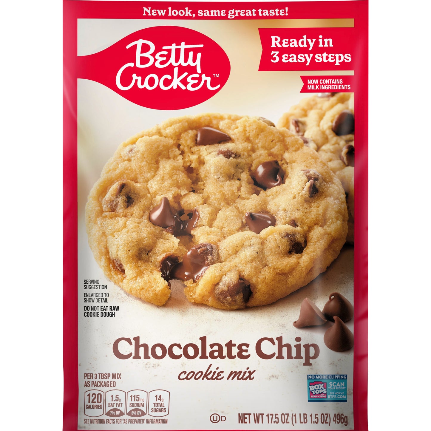 Betty Crocker™ Cookie Mix Chocolate Chip 17.5 Ounce Size - 12 Per Case.