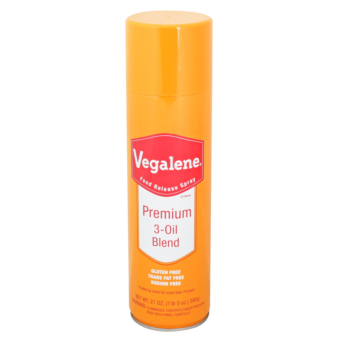 Vegalene Premium Oil Blend Food Release Panspray Aerosol 21 Ounce Size - 6 Per Case.