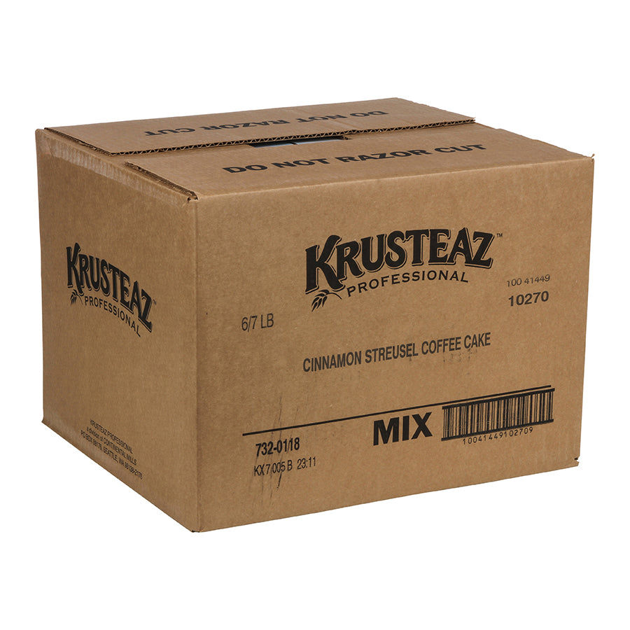 Krusteaz Professional Cinnamon Struesel Coffee Cake 7 Pound Each - 6 Per Case.