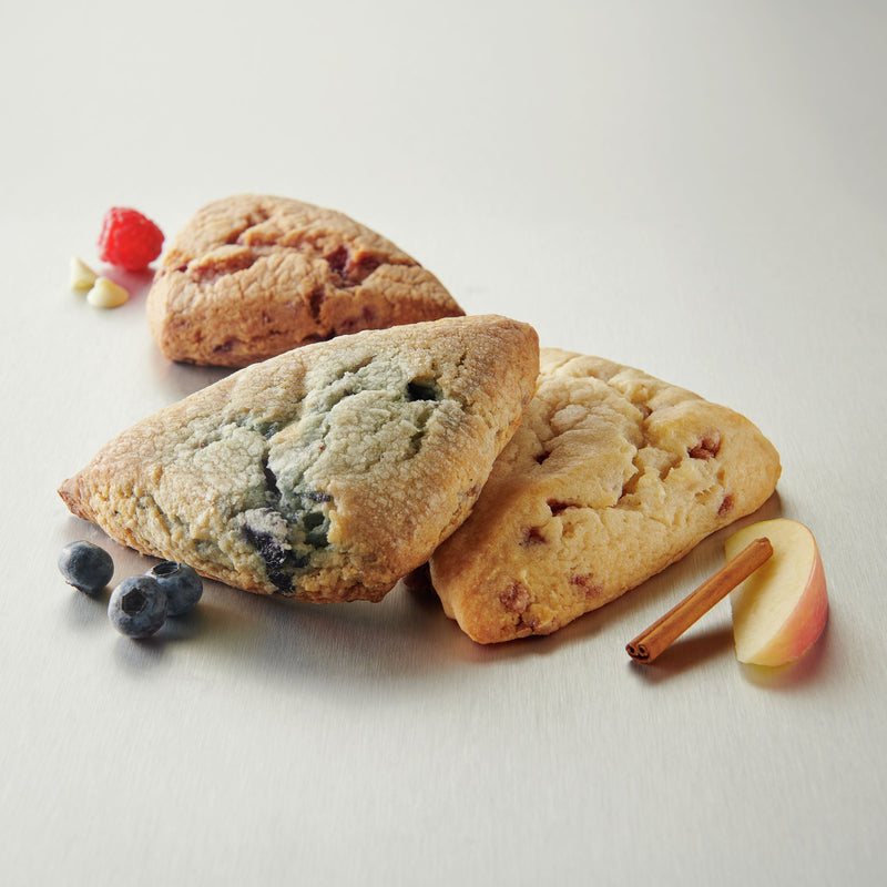 Pillsbury™ Place & Bake™ Frozen Scone Dough Variety Fruit Flavors 45 Ounce Size - 8 Per Case.