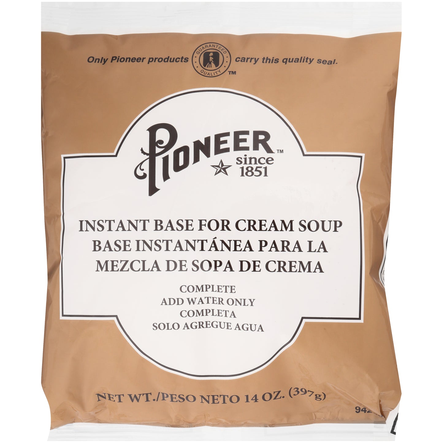 Pioneer Instant Base For Cream Soup Mix 14 Ounce Size - 12 Per Case.